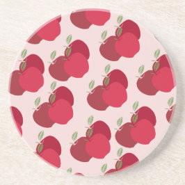 Moderner Fruit-Inspiriert Apple Sandstone Unterset Getränkeuntersetzer