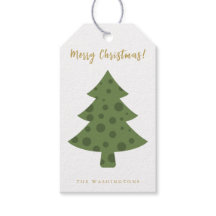 Moderner Fun Calligraphy Weihnachtsbaum