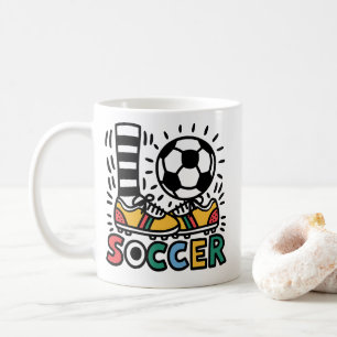 Moderner Fußball-Fußball Kaffeetasse