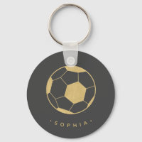 Moderner Fußball in Schwarz und Gold Personalisier