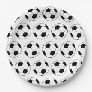 Moderner Fußball Pappteller