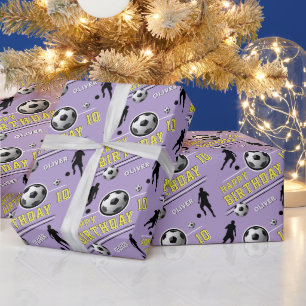 Moderner Fußballspieler Geburtstag Geschenkpapier