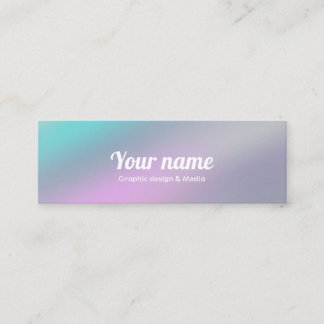 Moderner ganz eigenhändig geschrieber mini visitenkarte