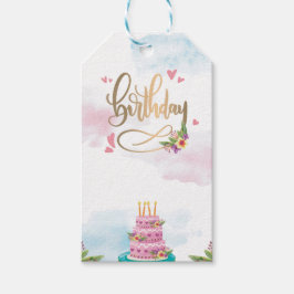 Moderner Geburtstag Geschenkanhänger