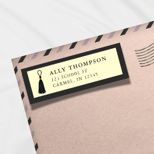 Moderner gelber Quaste für Abschlusskappen 