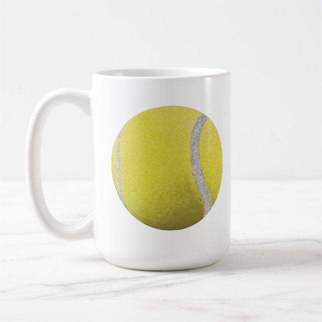Moderner Gelber Tennisball Kaffeetasse (Links)
