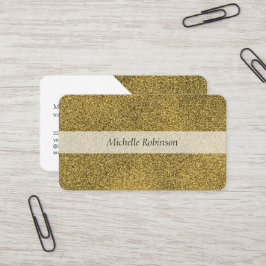 Moderner geometrischer Glitzer Gold Beruflich Visitenkarte