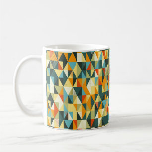 Moderner geometrischer Hintergrund. Abstraktes Fla Kaffeetasse