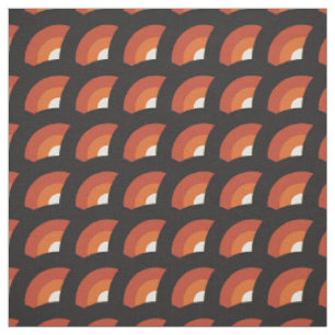 Moderner geometrischer Kreis des Retro-Mittelzentr Stoff