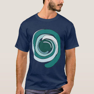 Moderner geometrischer Kreis T-Shirt