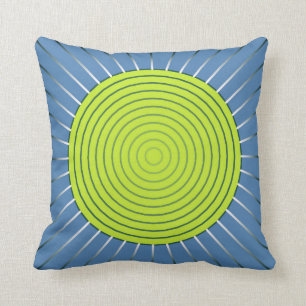 Moderner geometrischer Sonnendurchbruch - Limon Kissen