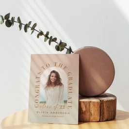 Moderner geometrischer typografischer Foto Bogen A