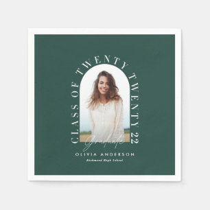 Moderner geometrischer typografischer Foto Bogen A Serviette