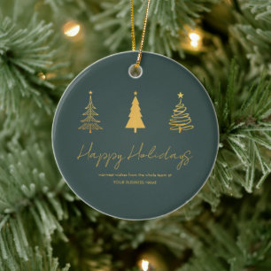 Moderner Geschäftsaufenthalt im Grünen Unternehmen Keramik Ornament