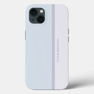 Moderner gestreifter, farbiger und Lila Farbblock iPhone Hülle