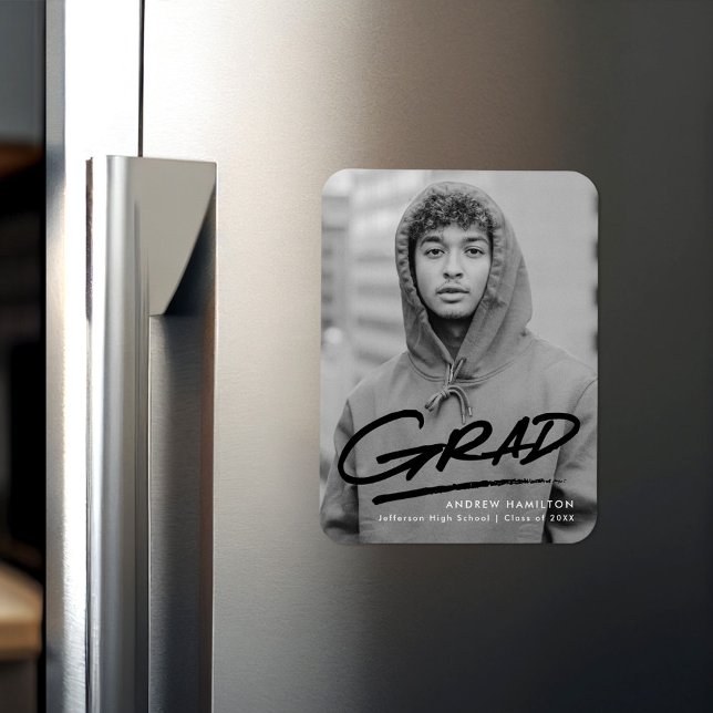 Moderner gestrichelter Abschluss aus schwarzem Fot Magnet (Von Creator hochgeladen)