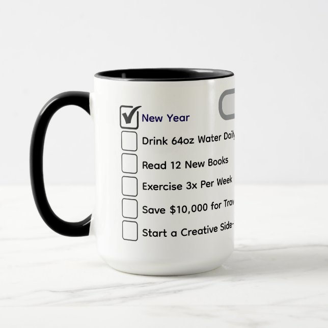 Moderner Gewohnheits-Tracker & 10 Meilensteine ben Tasse (Links)