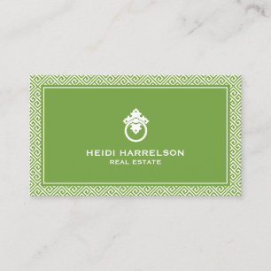 Moderner Glamour Realtor, Real Anwesen Green Visitenkarte