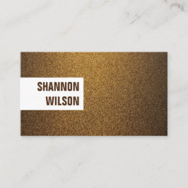 Moderner Glitzer aus Kupfer Visitenkarte