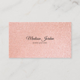 Moderner Glitzer aus rosa und goldenem Marmor Visitenkarte