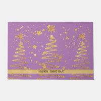 Moderner Glitzer-Baum, elegant, lila