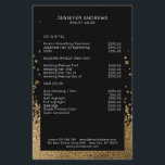 Moderner Glitzer Drop Gold Schwarz Flyer<br><div class="desc">Moderner Glitzer Stil in Gold und Schwarz. Es gibt keine echte Folie/Glitzer. Es ist in Fotodruck. Editiere in Minuten. Über " weiteres personalisieren" kannst Du die Schriftwein,  Farbe und Position individuell verändern.</div>