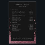 Moderner Glitzer Drop Rosegold Flyer<br><div class="desc">Moderner Glitzer Stil in Rossegold und Schwarz. Es gibt keine echte Folie/Glitzer. Es ist in Fotodruck. Editiere in Minuten. Über " weiteres personalisieren" kannst Du die Schriftwein,  Farbe und Position individuell verändern.</div>