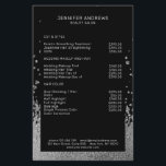 Moderner Glitzer Drop Silber Schwarz Flyer<br><div class="desc">Moderner Glitzer Stil in Silber und Schwarz. Es gibt keine echte Folie/Glitzer. Es ist in Fotodruck. Editiere in Minuten. Über " weiteres personalisieren" kannst Du die Schriftwein,  Farbe und Position individuell verändern.</div>