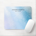 Moderner Glitzer Salon Light Blue Mousepad<br><div class="desc">Modernes,  hellblaues Design,  Glitzer,  Salon. Bearbeiten Sie Ihr Produkt in wenigen Minuten,  indem Sie Ihre Daten hinzufügen. Sie können den Schriftart/die Farbe/Position durch "weitere Personalisierung" ändern.</div>