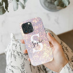Moderner Glitzer Spark | Personal Initial Girly Ca Case-Mate iPhone Hülle<br><div class="desc">Moderner Glitzer Spark | Persönliche Erstgeburt</div>