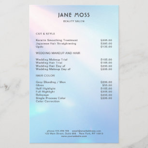 Moderner Glow Salon Flyer