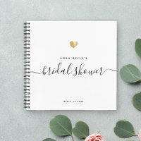 Moderner Gold Chic Script Brautparty Gast