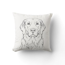 Moderner Golden Retriever Minimalistische Single L