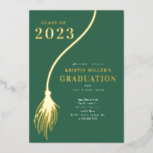 Moderner Golden Tassel Abschluss