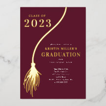 Moderner Golden Tassel Abschluss