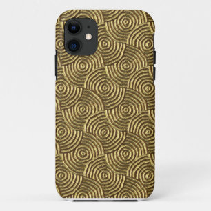 Moderner Goldmetallblick-Spiralen iPhone 5 Fall title_seo2