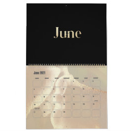 Moderner Goldschimmer-Chic Kalender