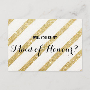 Moderner Goldstreifen sind- Sie mein Mädchen der Einladung