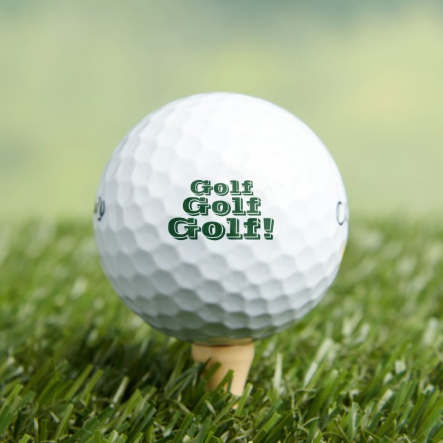 Moderner Golf Lover Golfball (Insitu T-Shirt)