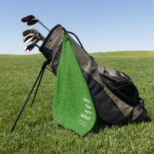 MODERNER GOLF VATER VATER'S DAY DRIVE CHIP PUTT GR GOLFHANDTUCH (Gras)