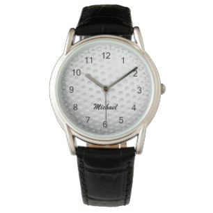 Moderner Golfball Golfer Golfspielen Armbanduhr
