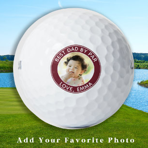 Moderner Golfer bester Vater par Custom Foto Golfball
