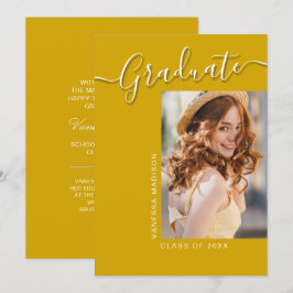 Moderner Grad | Canary Yellow 1 Foto Elegantes Skr Ankündigung