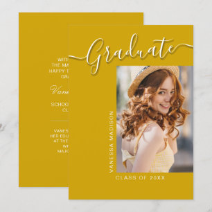 Moderner Grad Canary Yellow 1 Foto Elegantes Skr Ankündigung