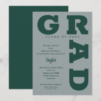 Moderner GRAD Dunkelgrün-grauer Abschluss