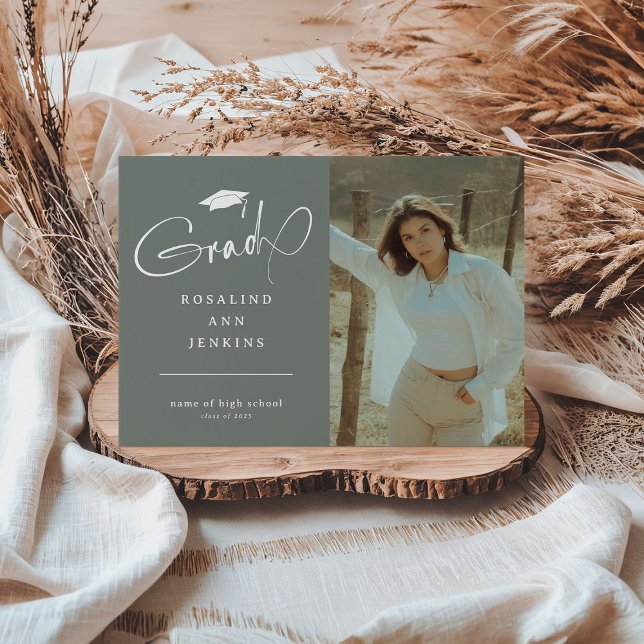 Moderner Grad Foto Abschluss Ankündigung (Von Creator hochgeladen)