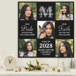 Moderner Graduate 5 - Abschluss für FotoCollage Leinwanddruck<br><div class="desc">Feiern Sie Ihren Absolventen mit diesem modernen und eleganten Foto Collage Abschluss Leinwand drucken. Personalisieren Sie Ihre Fotos mit 5 Ihrer Lieblings-Senior-oder Uni- und personalisieren Sie mit Monogramm Initial, Name, schließ Jahr, High School oder Uni Namen. Inspiration Zitat: "Seien Sie stolz darauf, wie weit Sie gekommen sind, haben Sie Vertrauen,...</div>