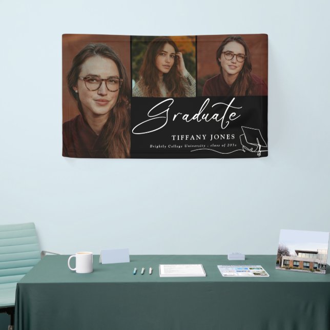 Moderner Graduate Foto Abschluss Banner (Messeveranstaltung)