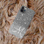 Moderner grauer Glitzer Glitzern Personalisiert Na iPhone 11Pro Max Hülle<br><div class="desc">Moderner grauer Glitzer Glitzern Personalisiert Name</div>