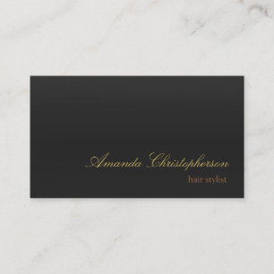 Moderner Grauer Hintergrund Script Haar Stylist Visitenkarte